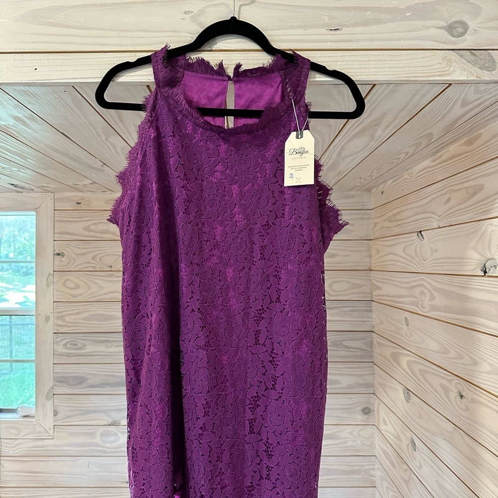 Purple Halter Sleeveless Sheath Blouse